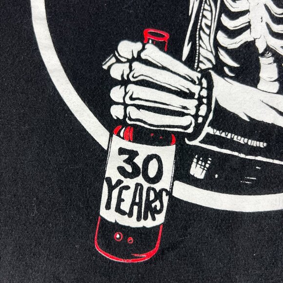 NOFX Punk Rock Band 30th Anniversary Shirt Fits Large Black Graphic Tee Tag XL - Picture 3 of 13